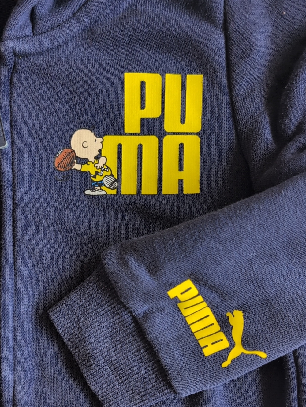 Lot of 3 Boys Puma Peanuts Zara Carter's Graphic Sweatshirts Hoodies 5T - Picture 4 of 13